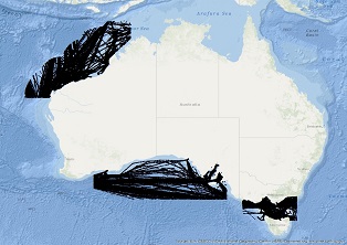 Vessel Traffic Data sub-areas August 2019