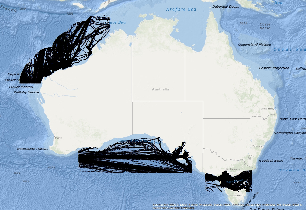 Vessel Traffic Data sub-areas December 2020