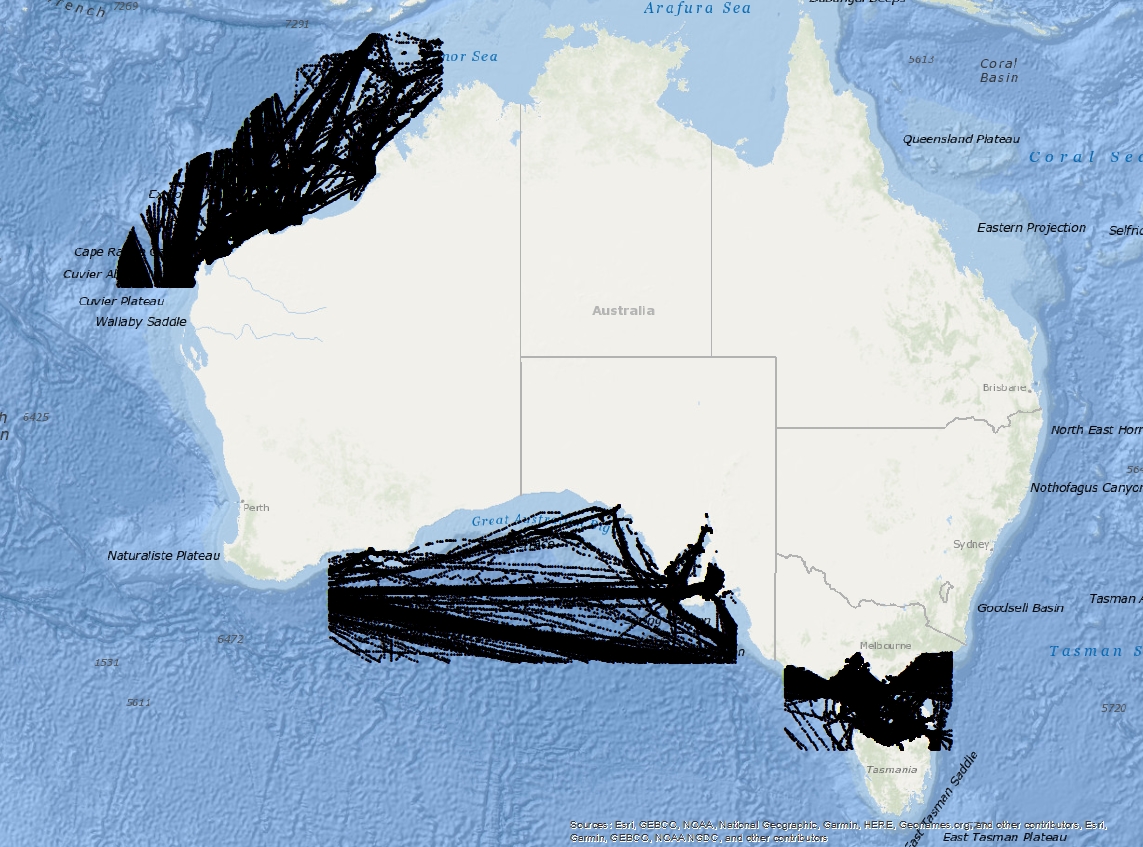 Vessel Traffic Data sub-areas November 2021