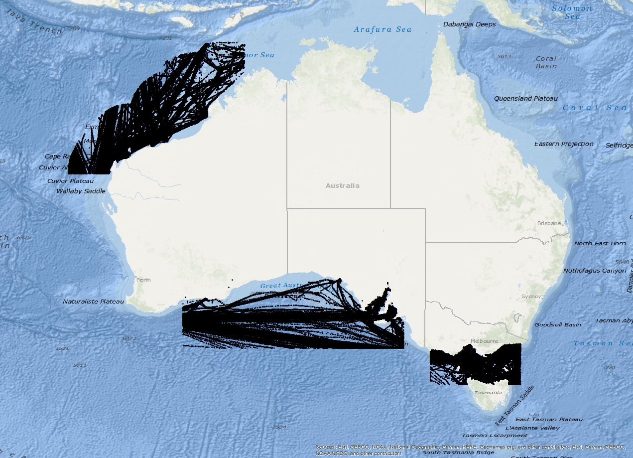 Vessel Traffic Data sub-areas December 2021