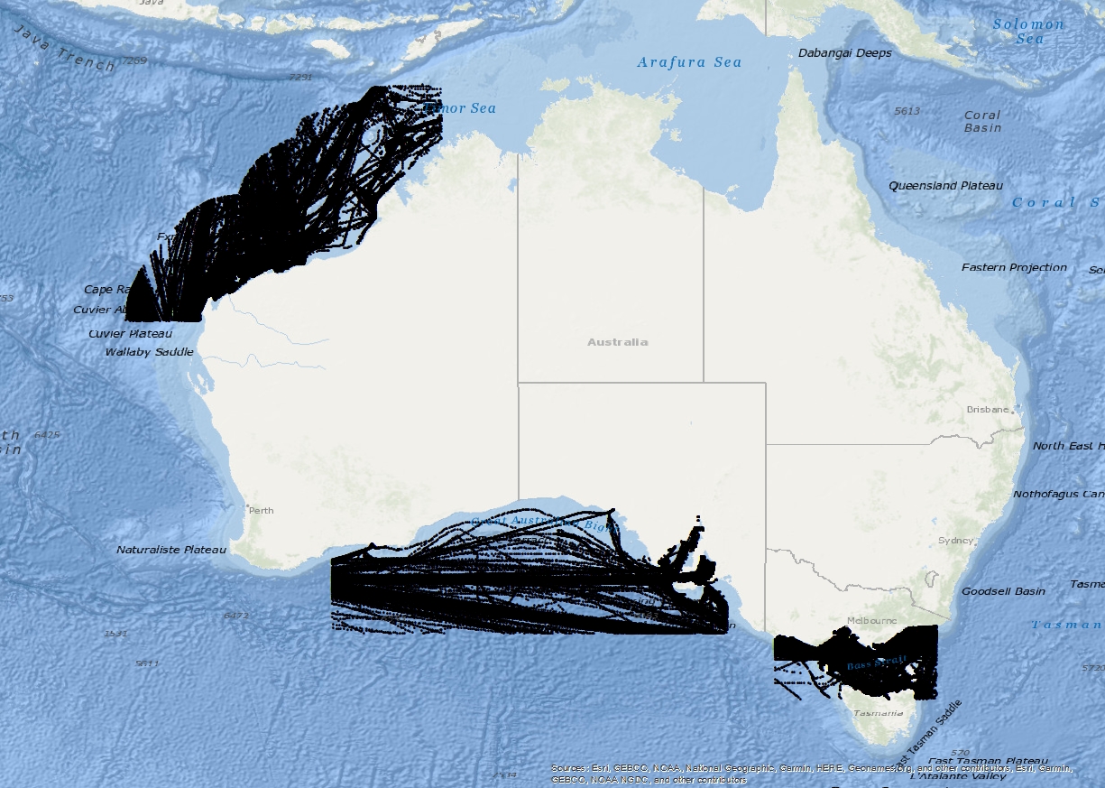 Vessel Traffic Data sub-areas October 2023