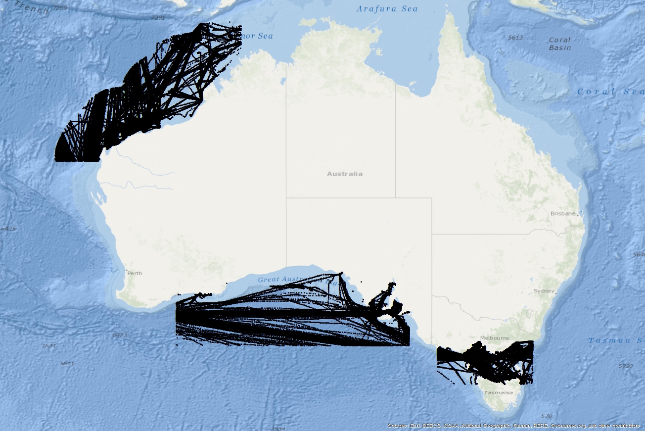 Vessel Traffic Data sub-areas November 2020