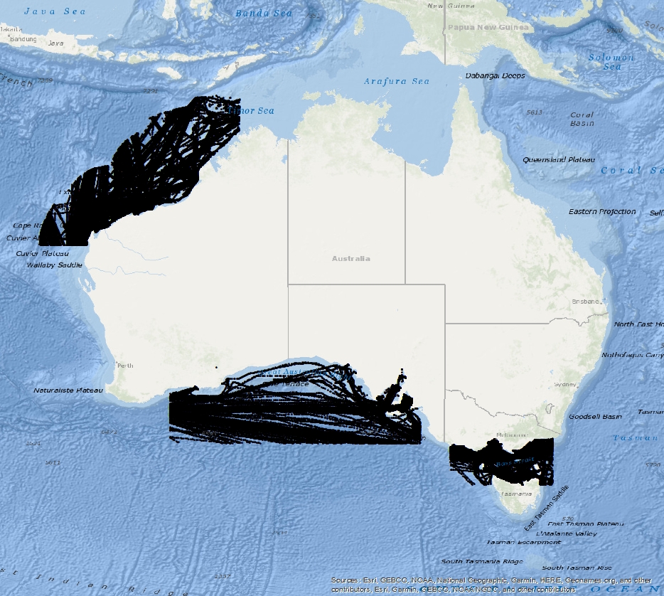 Vessel Traffic Data sub-areas October 2021