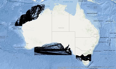 Vessel Traffic Data sub-areas April 2023