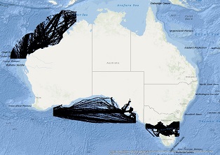 Vessel Traffic Data sub-areas August 2023