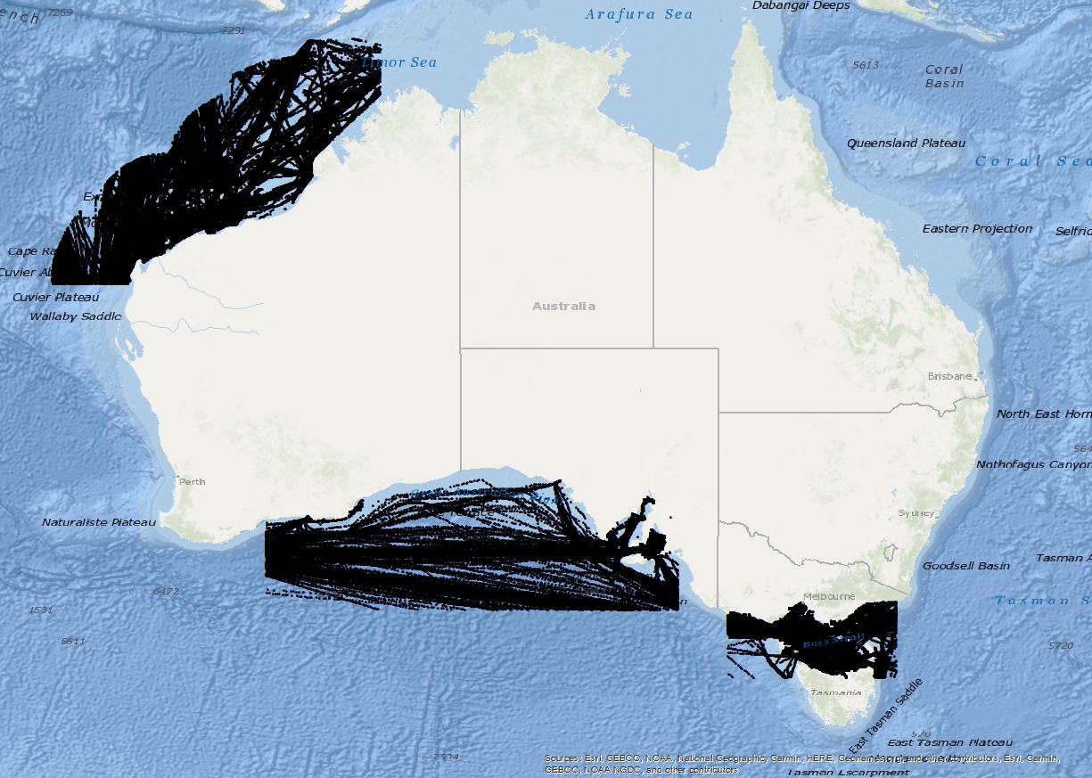 Vessel Traffic Data sub-areas September 2023