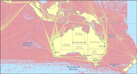 AIS POINT DENSITY MAP